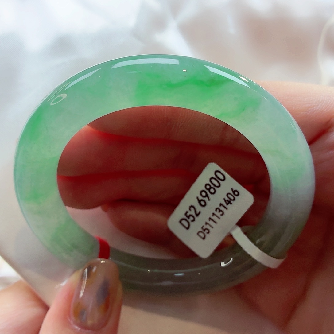 翡翠未镶嵌手镯（圆镯）22（19号）