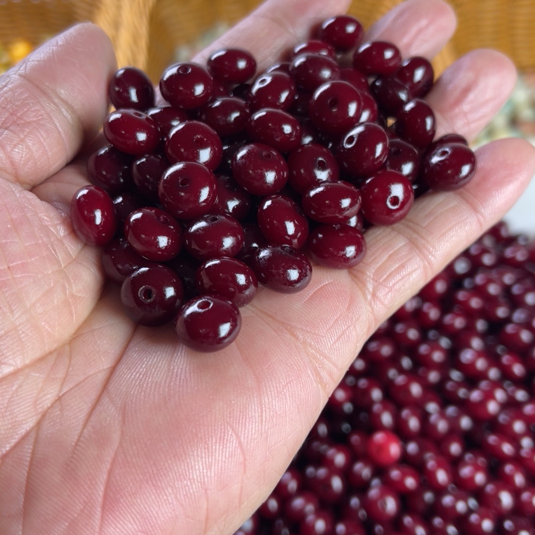 白玉菩提吊坠精品11车厘子算盘200颗