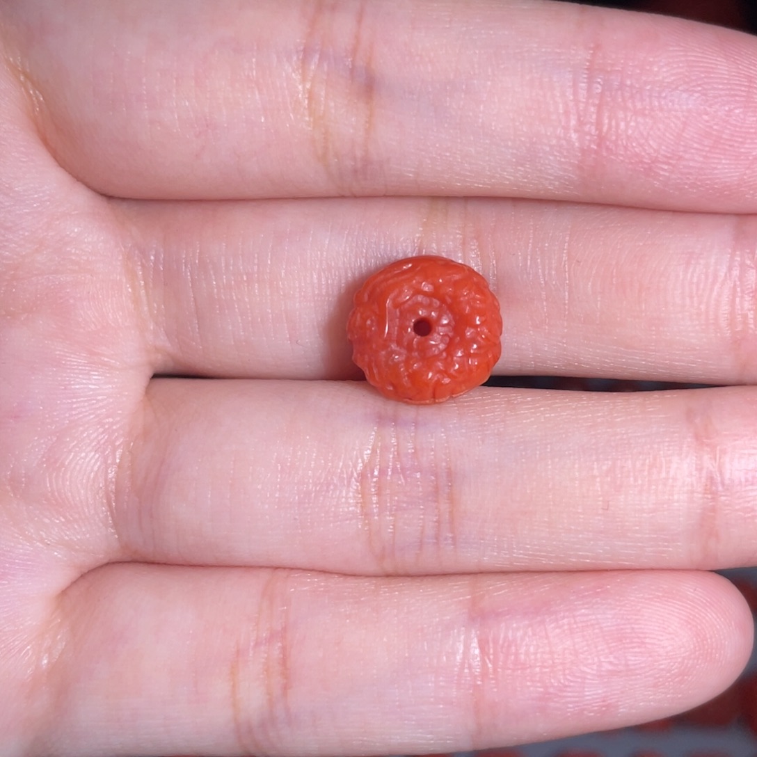 未镶嵌龙扣11mm+南红玛瑙