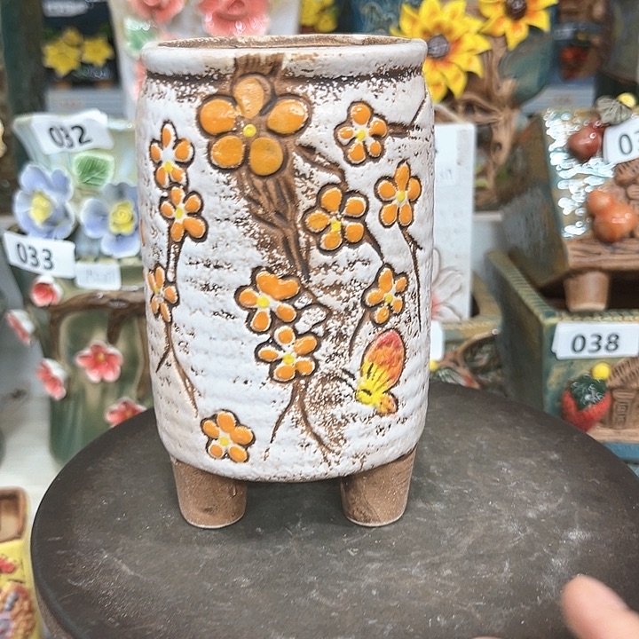 紫砂花盆粗陶材质多肉花盆