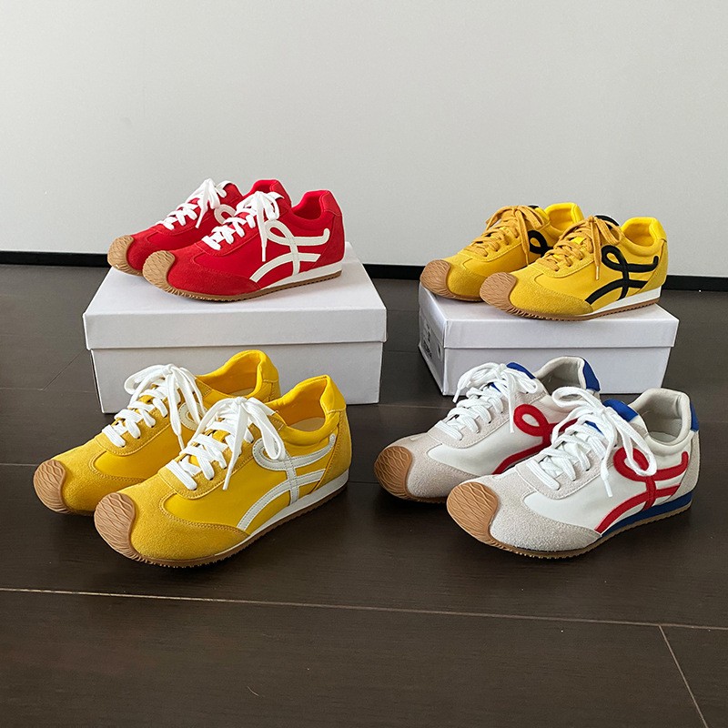 内增高丑萌歪头阿甘鞋德训鞋女真皮软底运动休闲板鞋35-43码