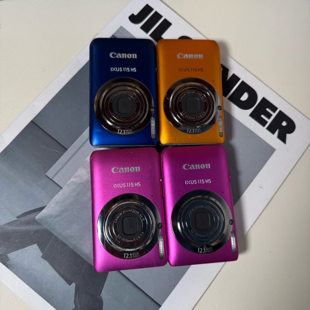 9新 Canon/佳能 ixus115hs 粉/橙/蓝1210万像素4倍变焦 no退no换