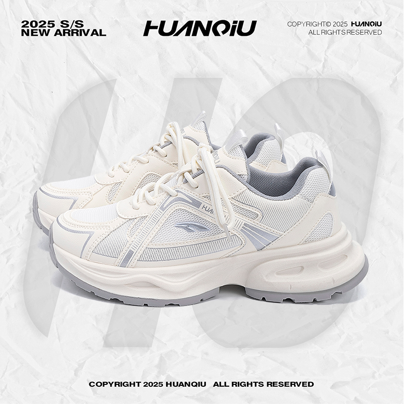环球厚底老爹鞋子男款夏季2025新款透气男鞋百搭增高运动休闲潮鞋