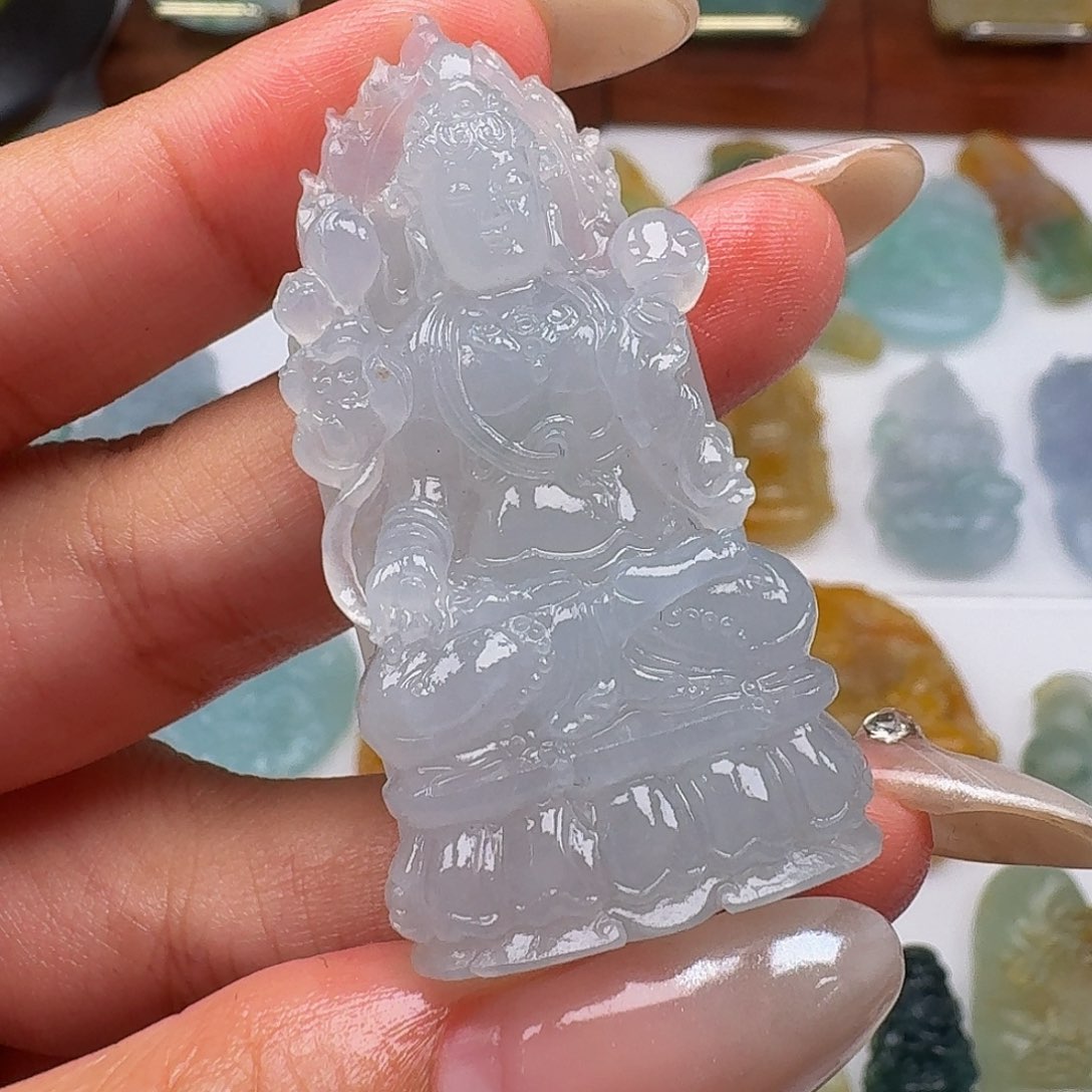 幸***码定制翡翠未镶嵌毛货