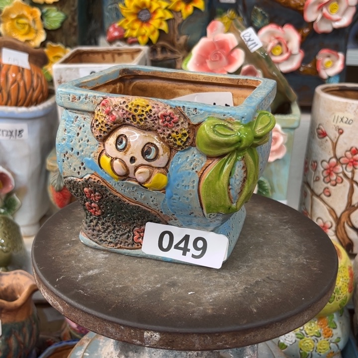 紫砂花盆粗陶材质多肉花盆