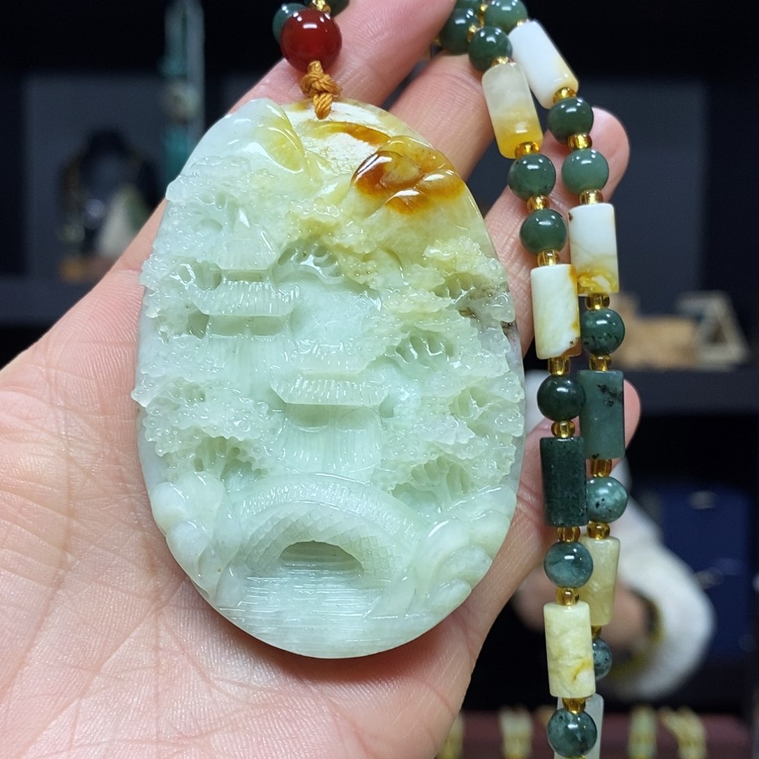 岫玉挂件吊坠未镶嵌