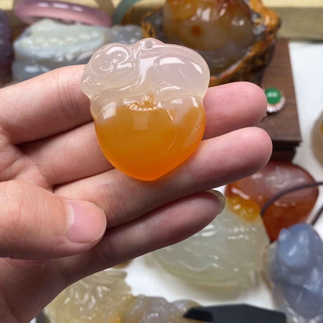 玛瑙/玉髓未镶嵌颈饰