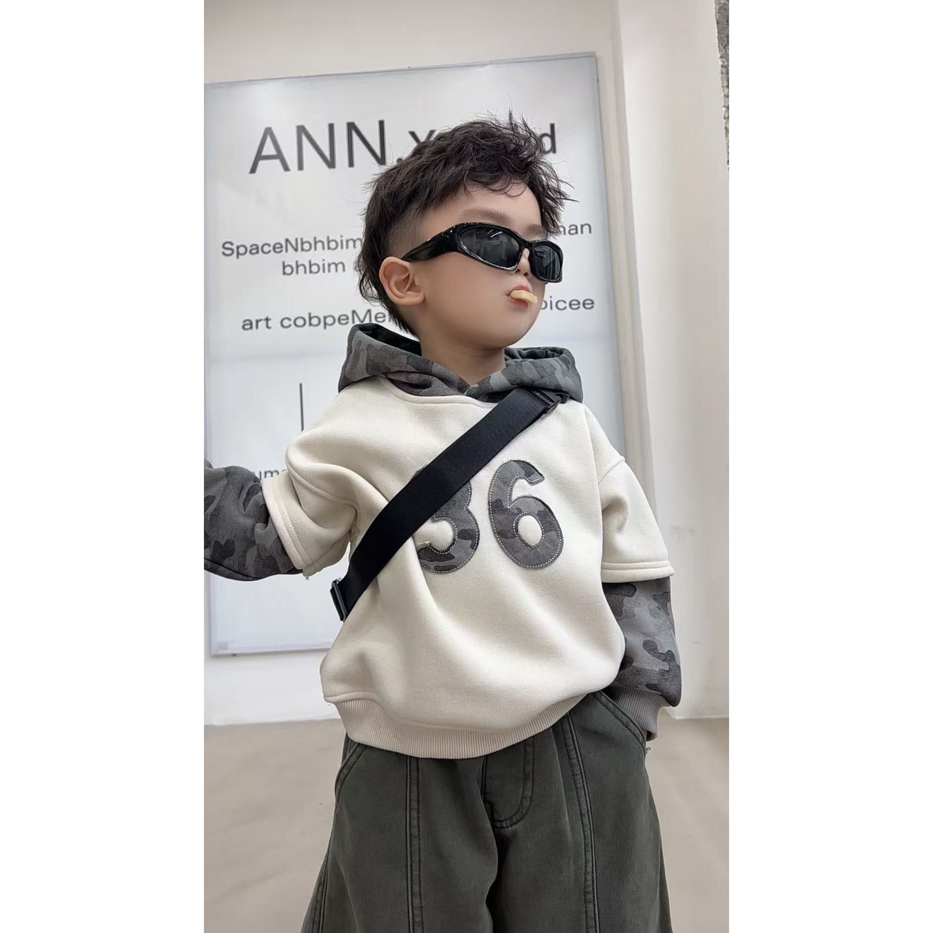 【棉逗熊品牌】男童韩版秋季休闲中大童百搭裤子-17213