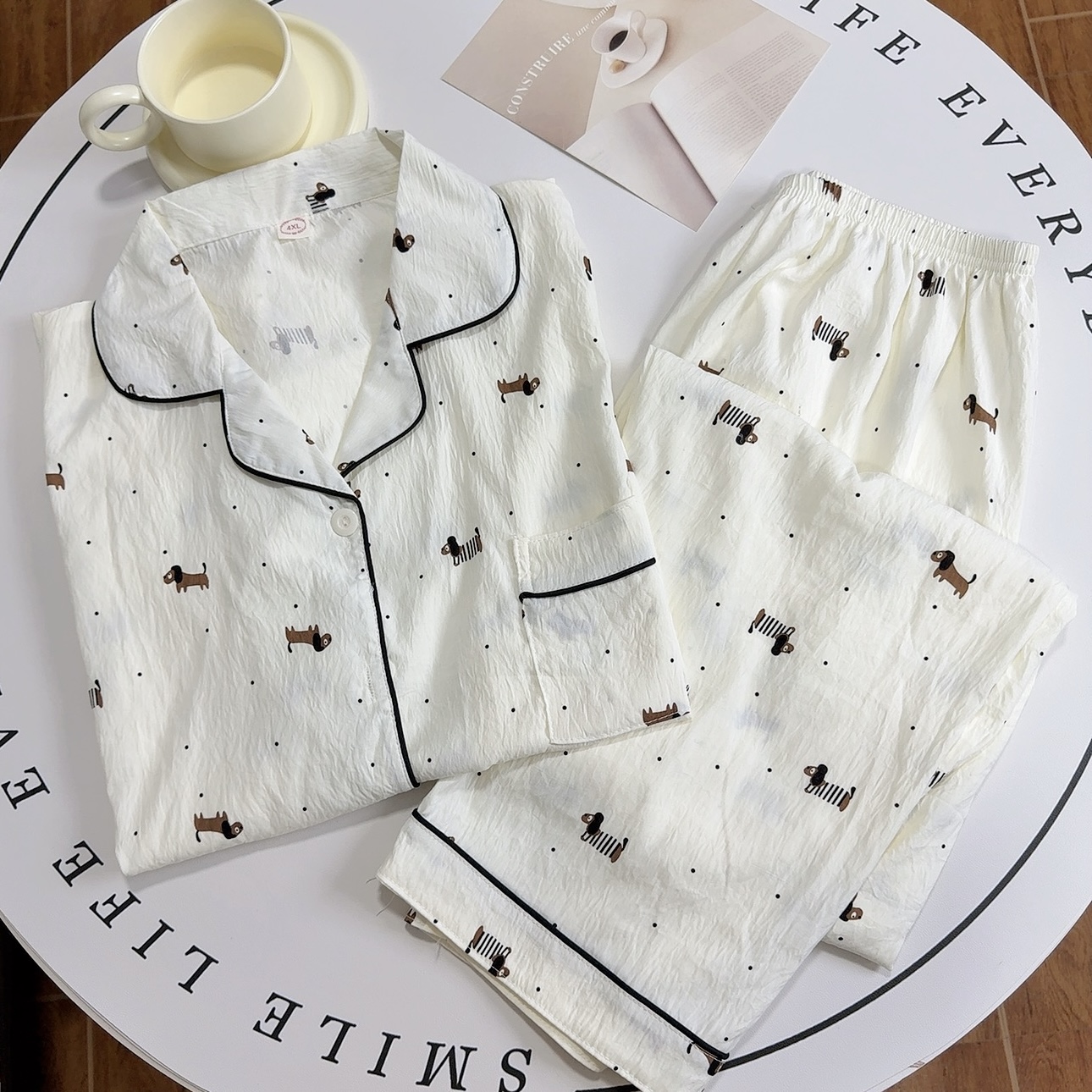 家居家服高级感ins大码睡衣女孩大码胖mm宽松孩爆款2025新款夏季