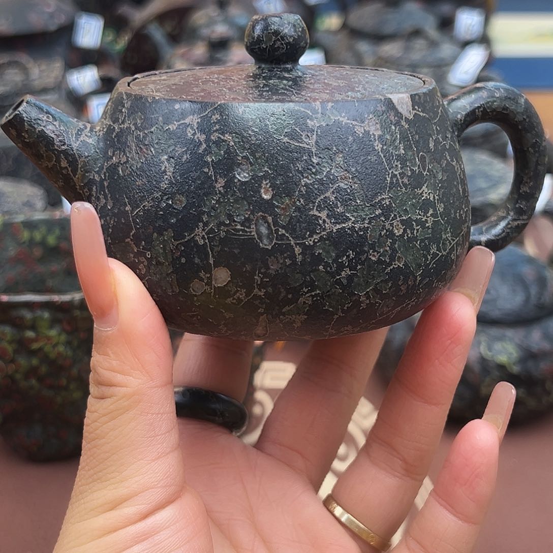 遇壶堂安山玉敞口壶