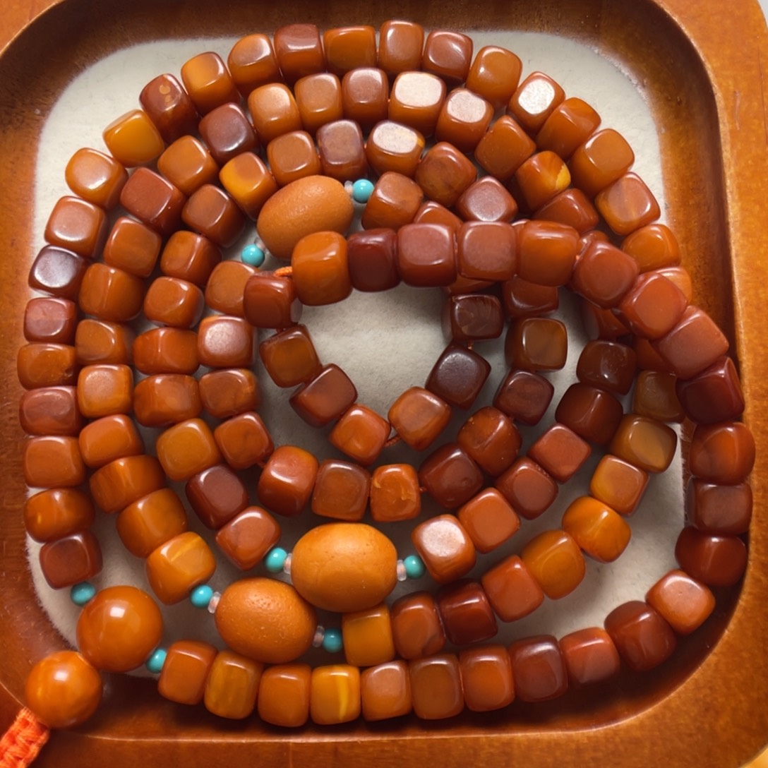 蜜蜡未镶嵌项链蜜蜡