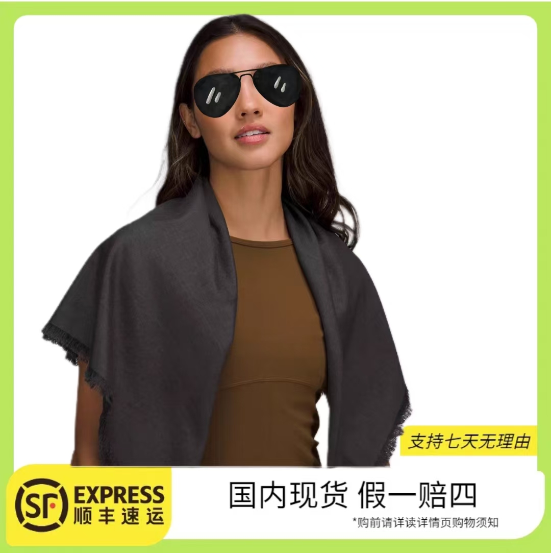 lululemon/露露乐蒙 <Wool-Blend Square Scarf 羊毛混纺方巾披肩