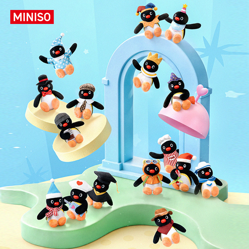 MINISO名创优品gugu奇遇记系列-盲袋pingu盲盒挂件惊喜潮玩礼物