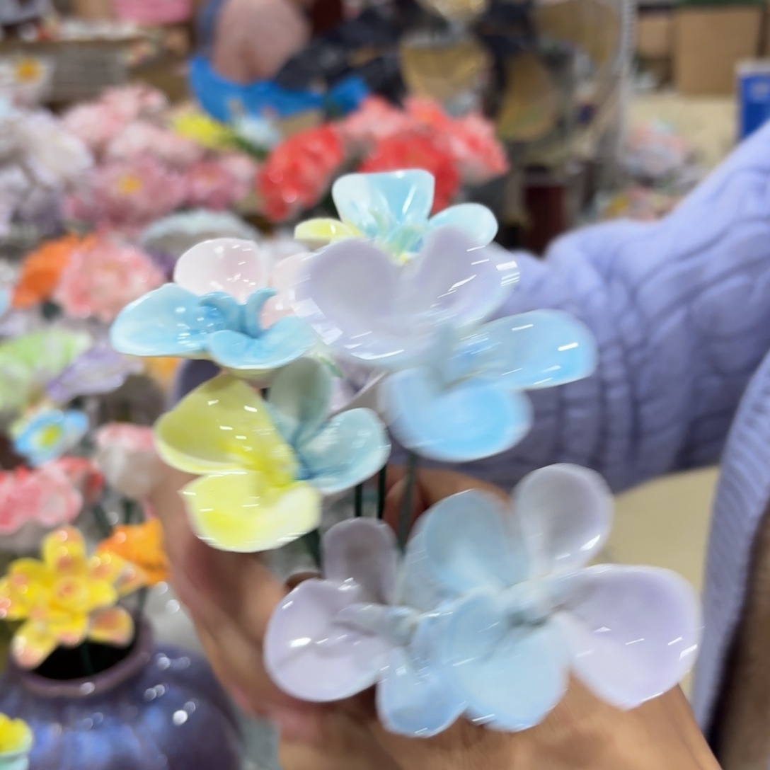 陶瓷花，20元发货，退款拉黑3朵