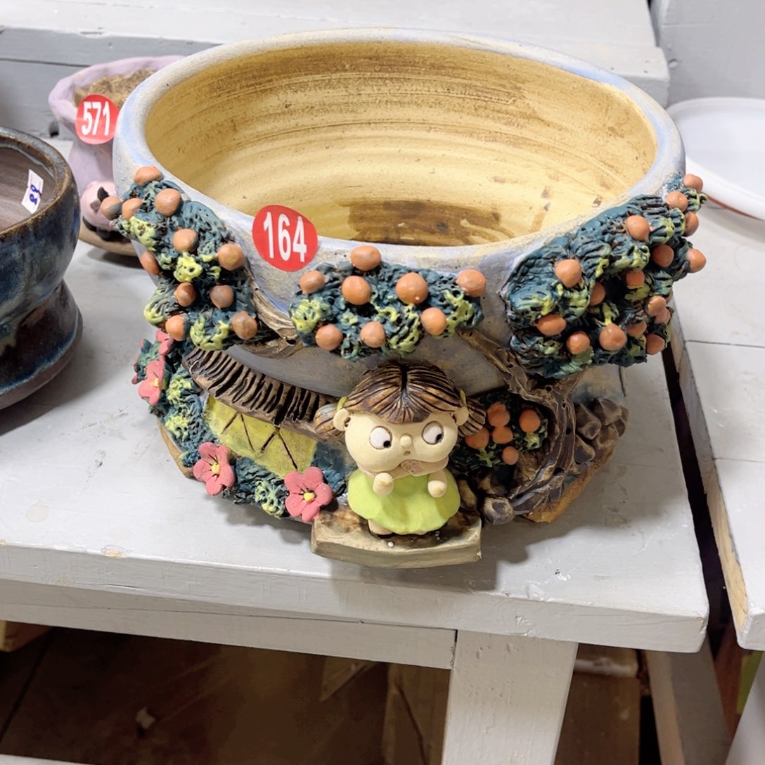 陶瓷微瑕164 号陶然花盆