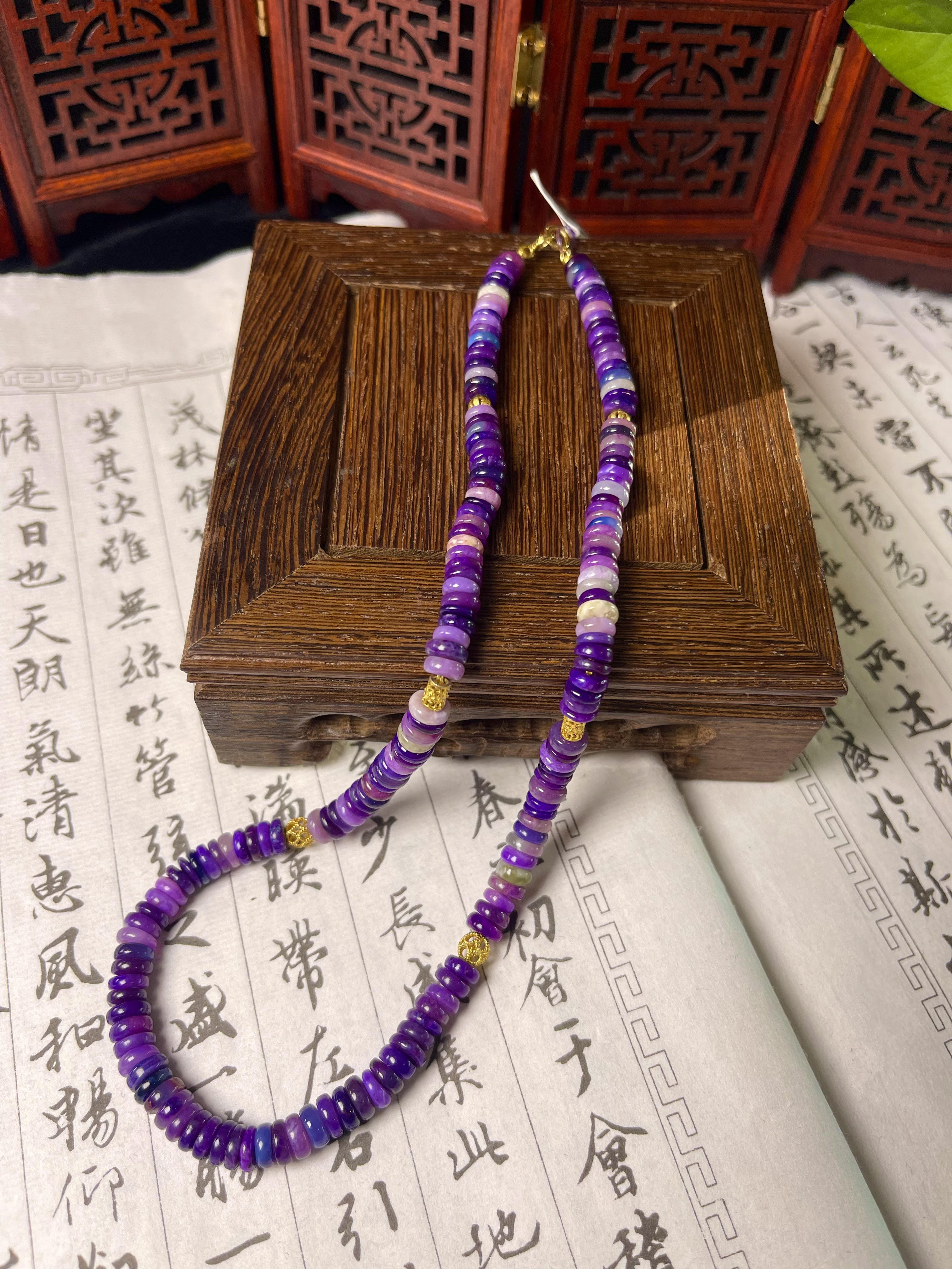 【活动】苏纪石舒俱来南非老矿算盘珠含K金项链/多样性发一 