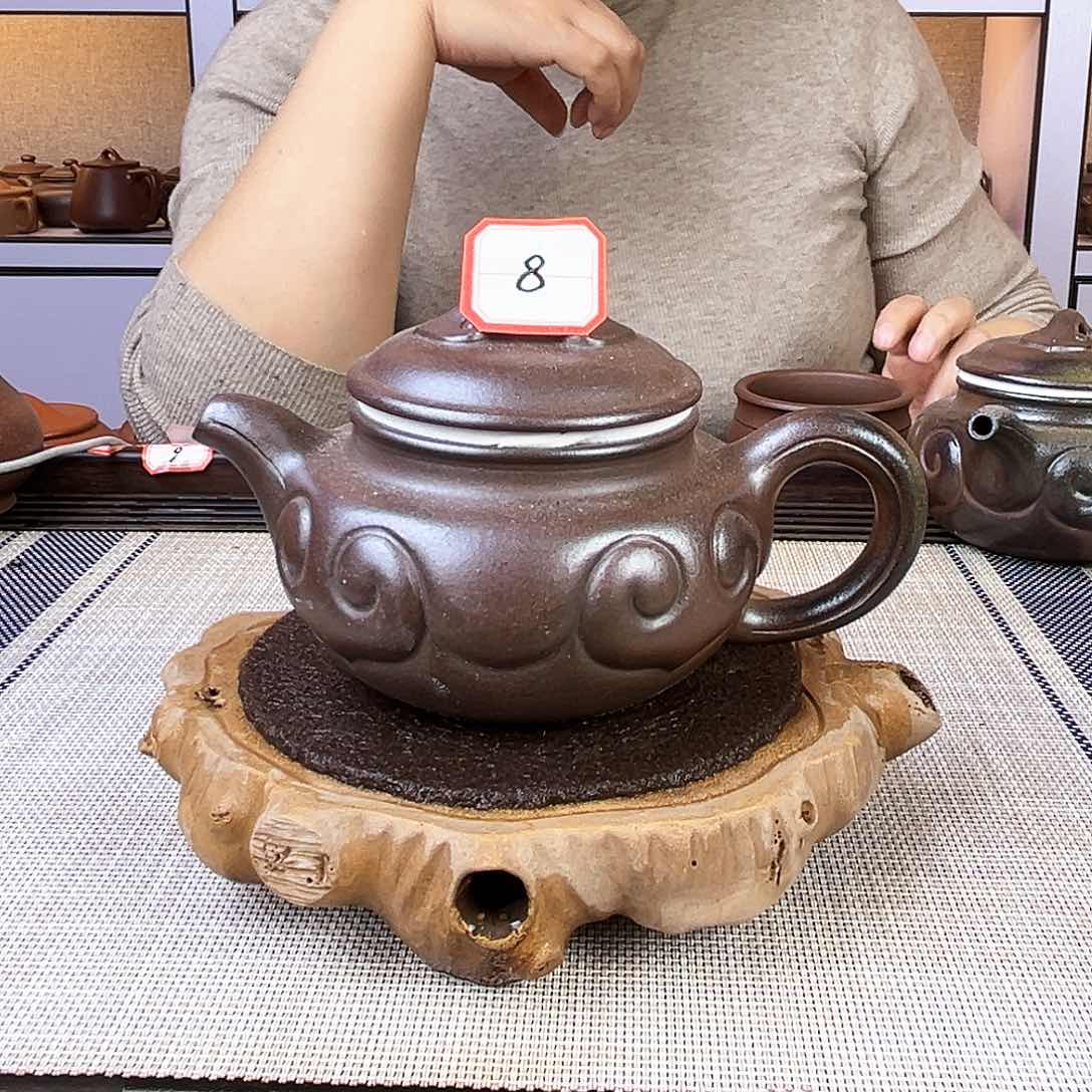 紫砂茶壶宜兴紫砂底槽青260c c