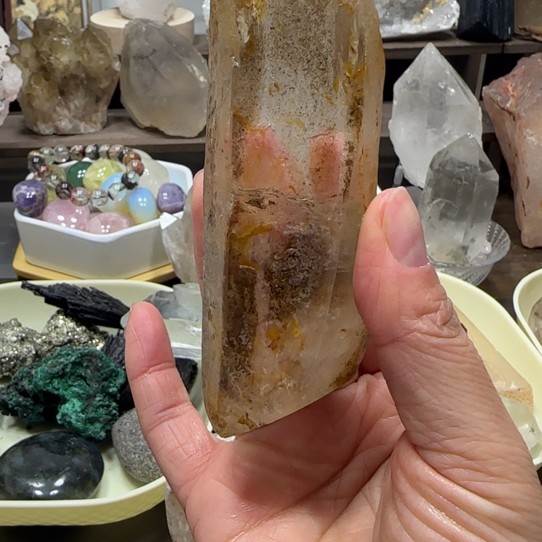 窄***龟水晶未镶嵌车挂不退换手握