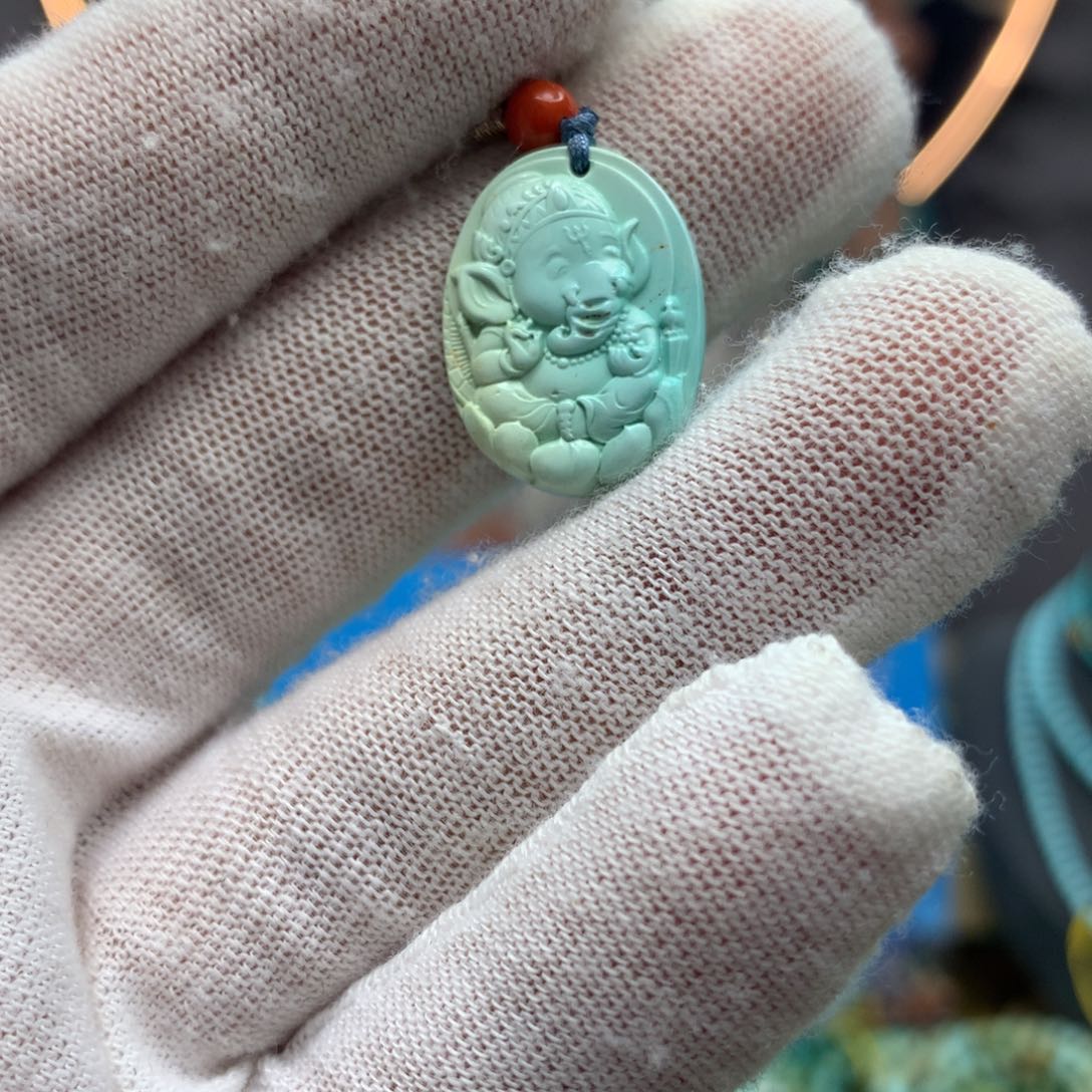 绿松石挂件未镶嵌