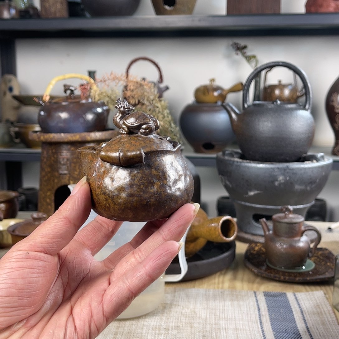 壶紫砂粗陶实用茶壶