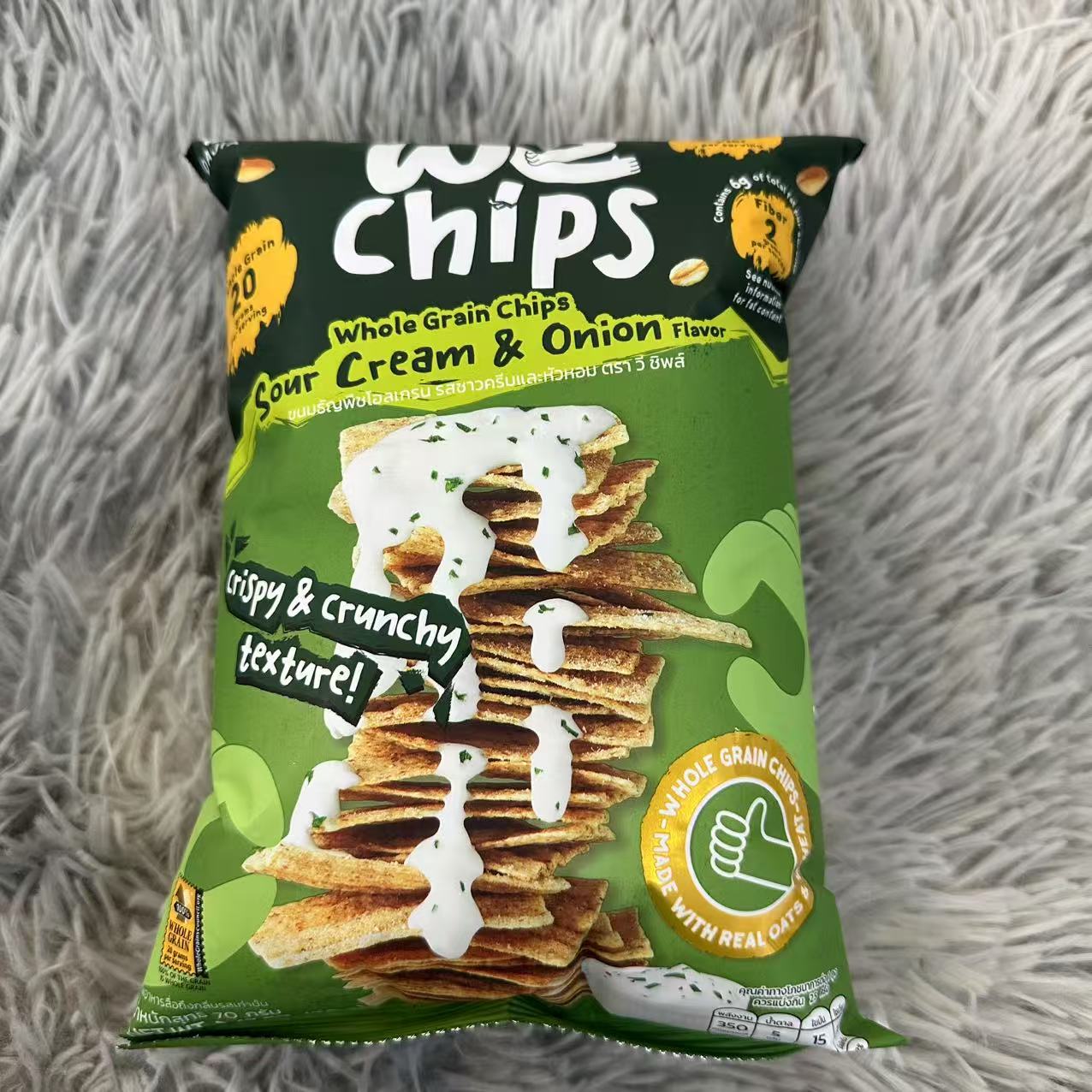 泰国进口WeChips全谷物片（酸奶油洋葱味）