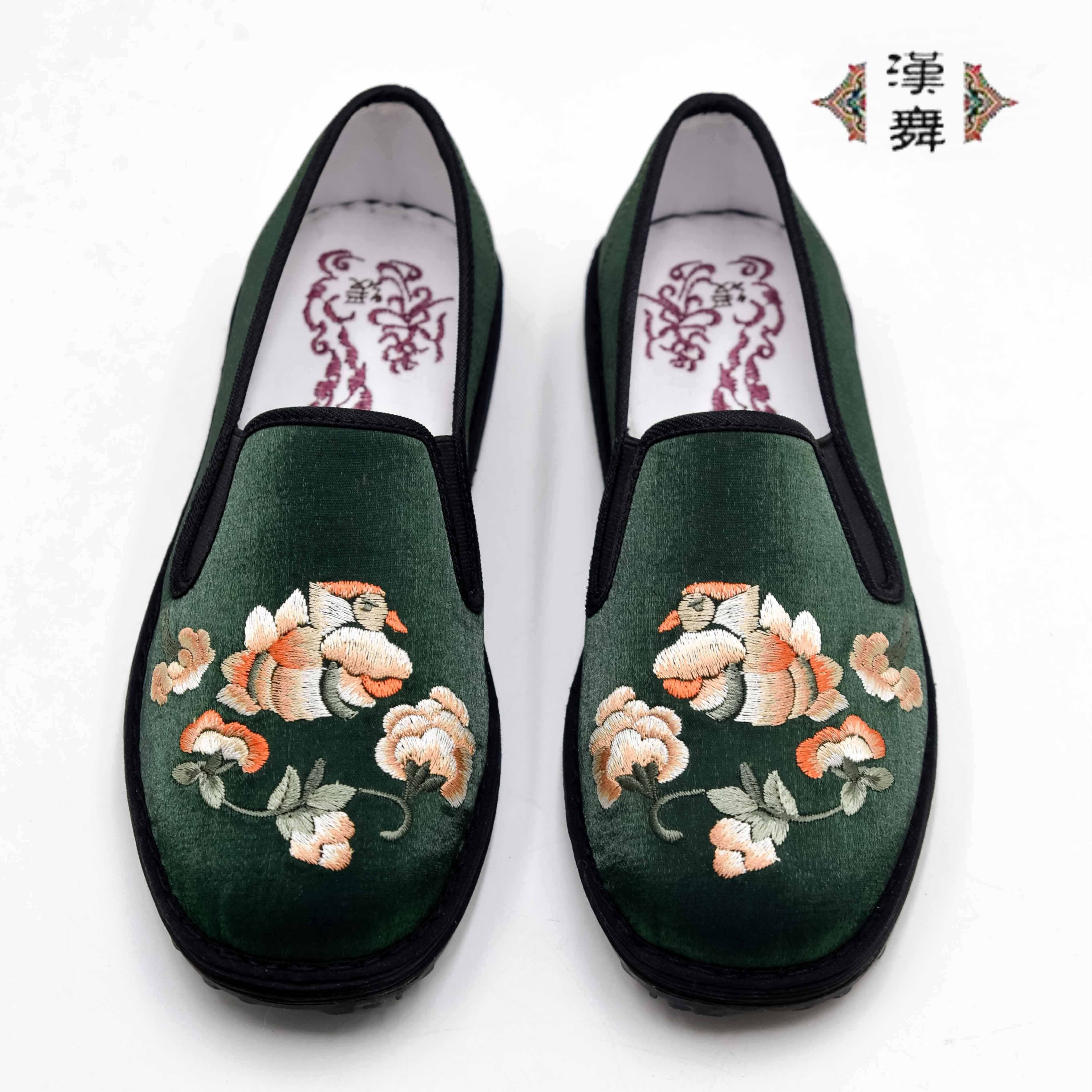 【复苏】汉舞民族风千层底布鞋软底女士单鞋绣花女鞋
