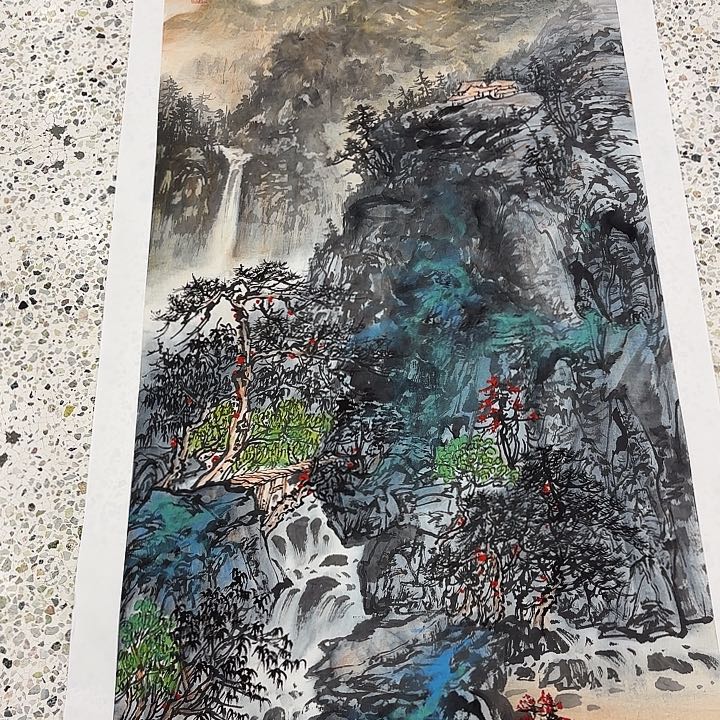 国画苏珊老师展览原作
