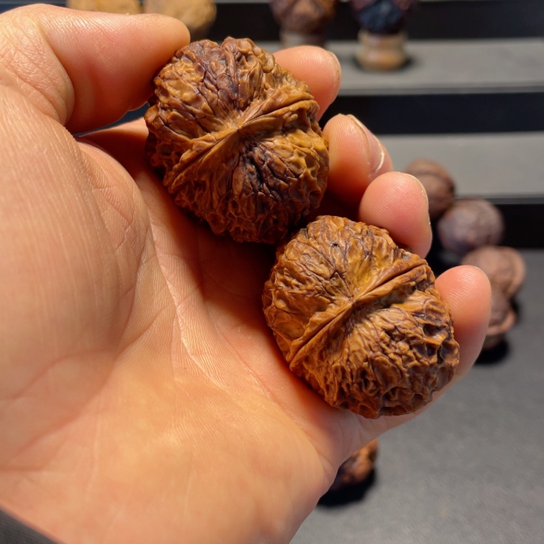 文玩核桃把件B聚宝金蟾42mm