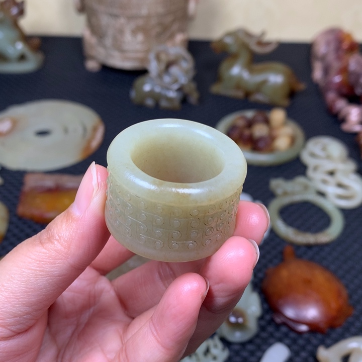 和田玉扳指未镶嵌省*