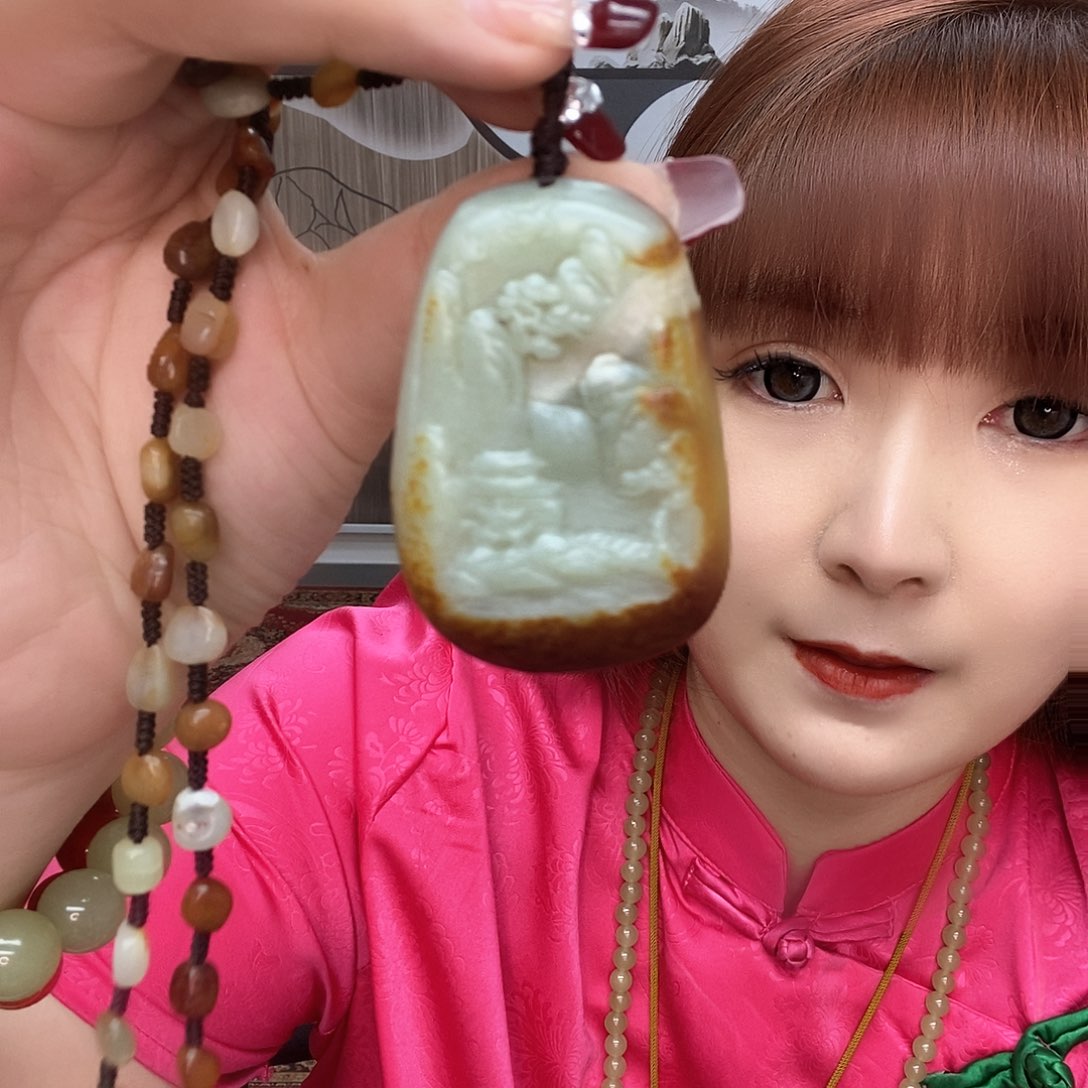 和田玉颈饰未镶嵌才*