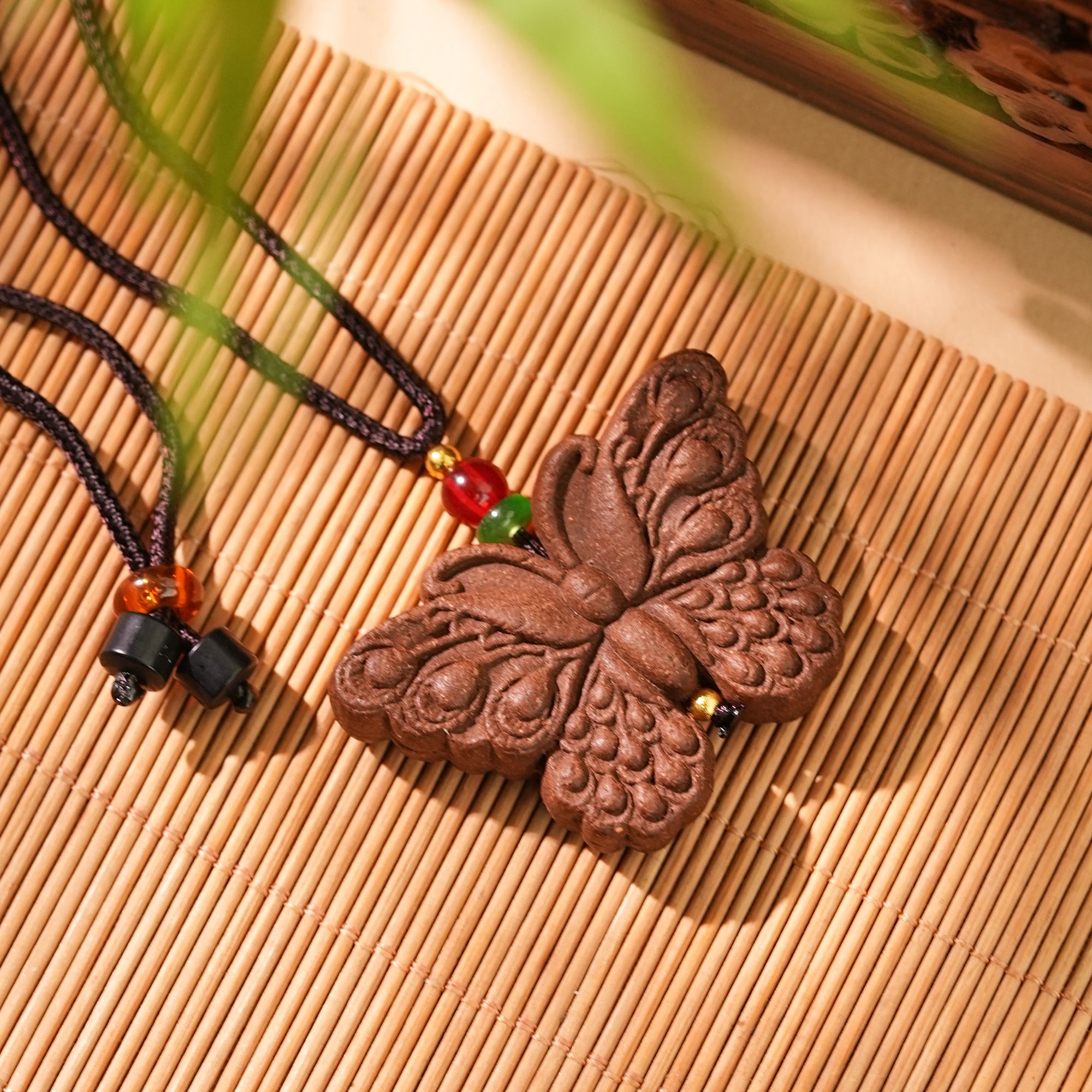 【三皇大蝴蝶】吊坠 古法合香 手工制作