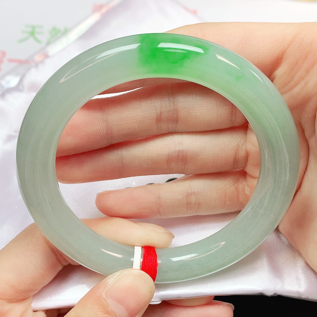 翡翠未镶嵌手镯翡翠手镯56圆