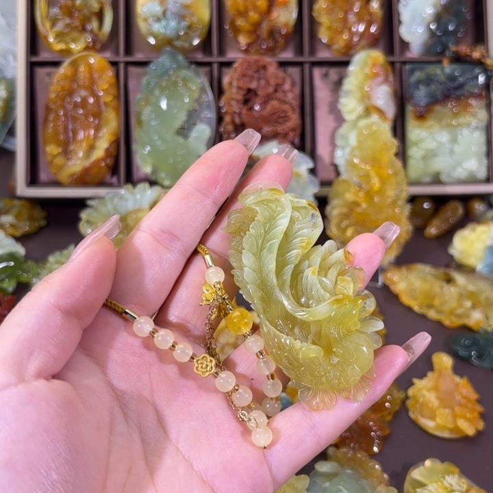 未镶嵌蛇纹石玉颈饰用****3随机发