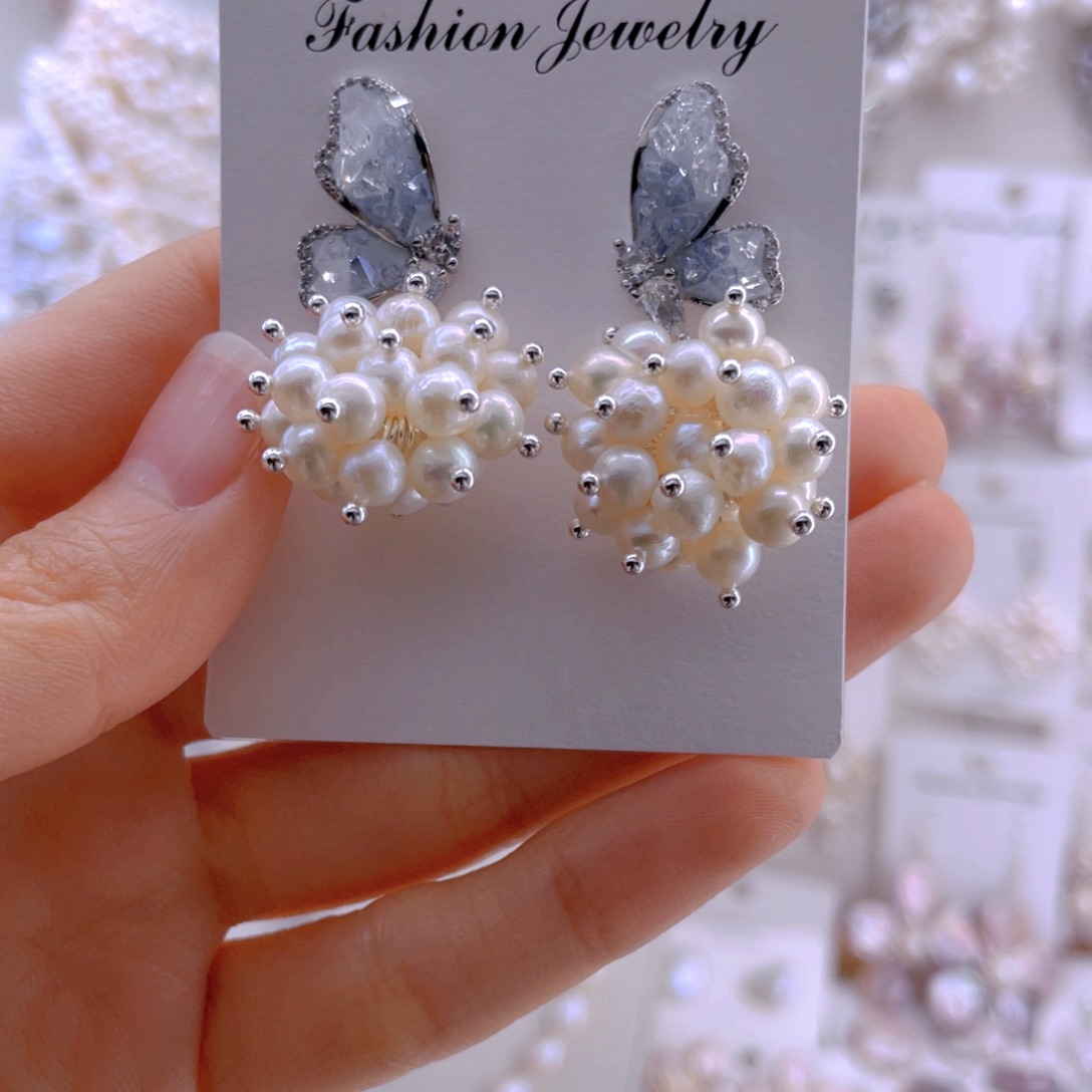 未镶嵌耳饰淡水珍珠