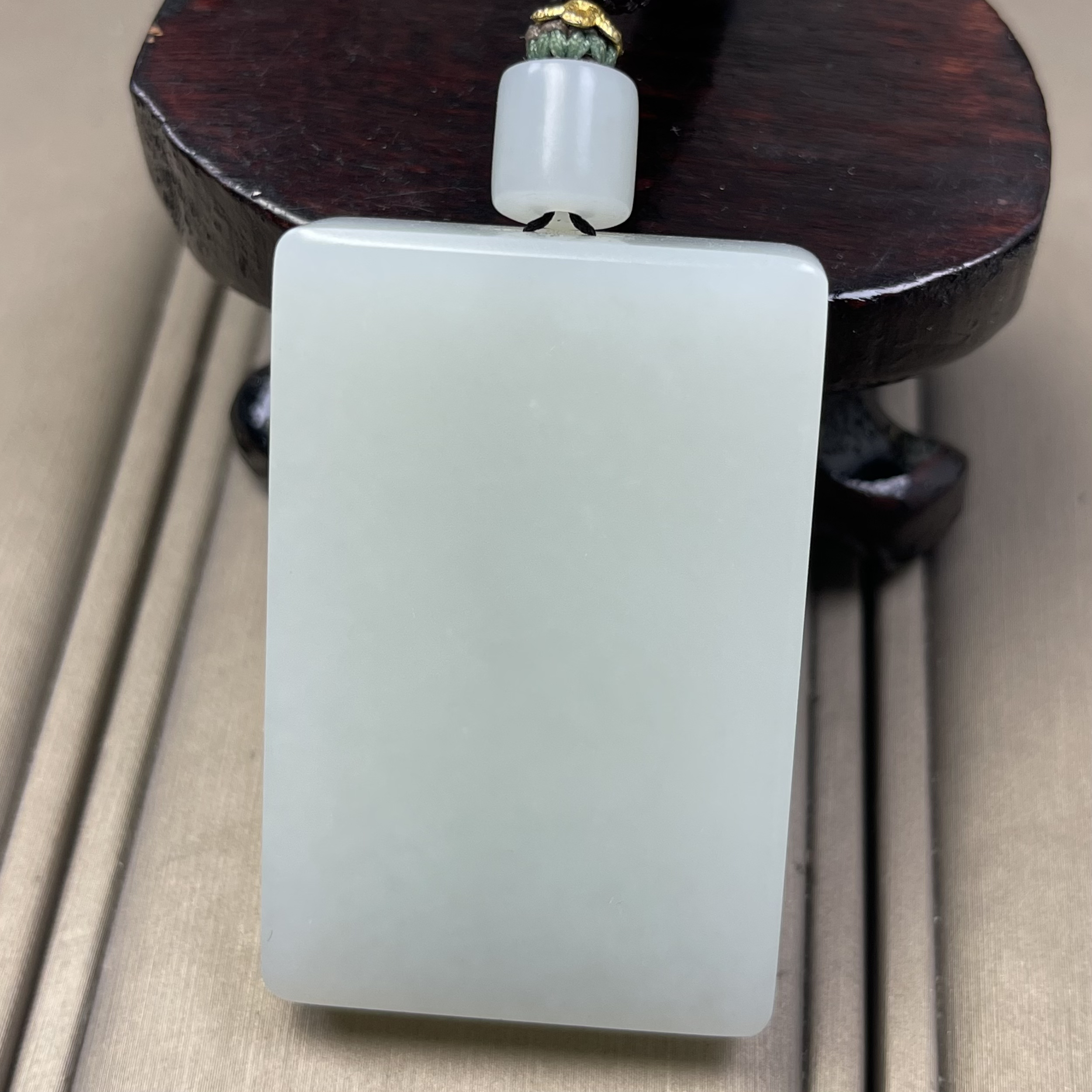 天然和田玉无事牌俄料白玉无事牌细腻经典油润挂件一物一证