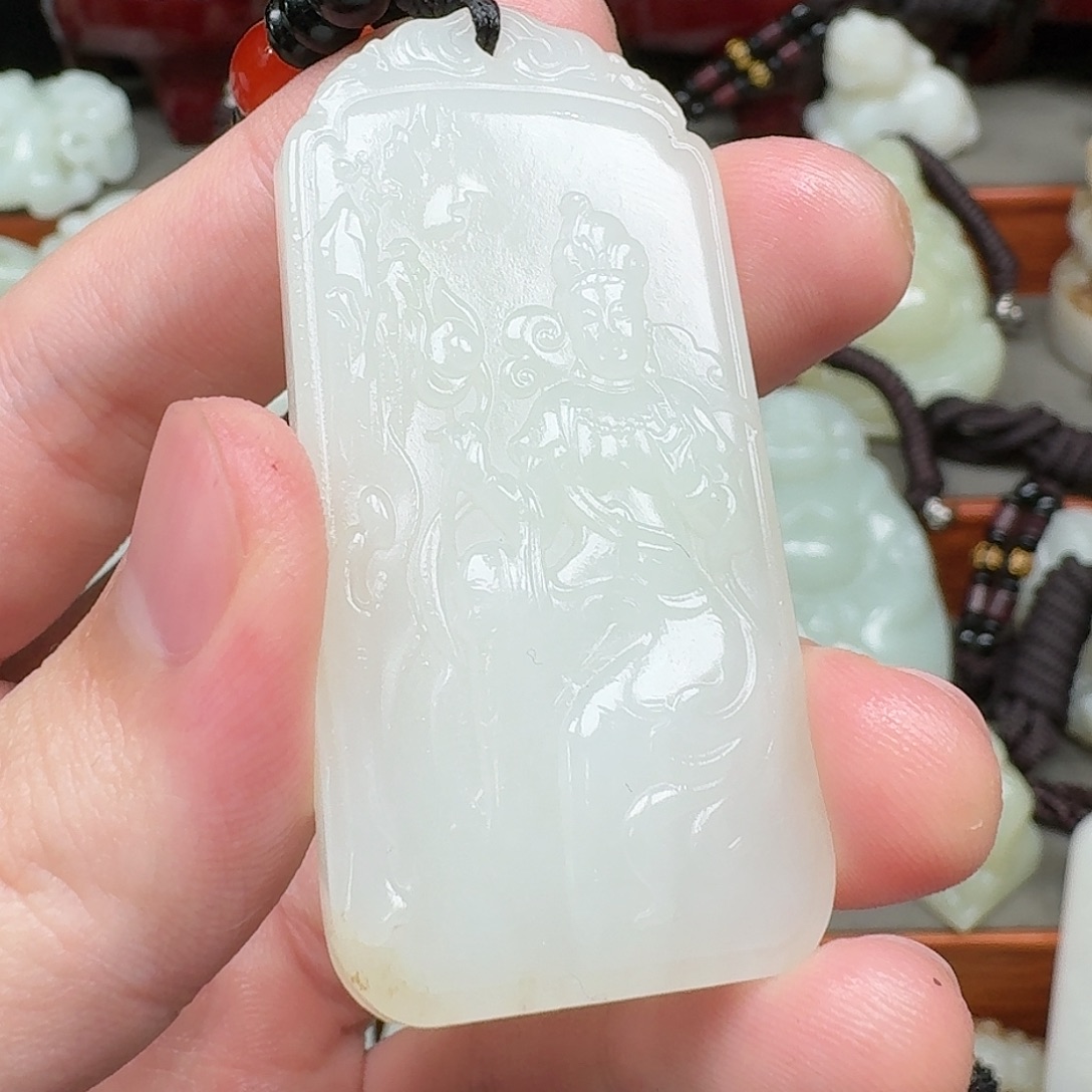 和田玉未镶嵌挂件