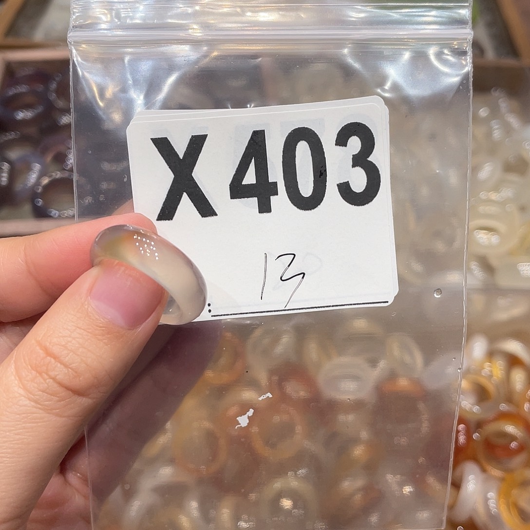 玛瑙/玉髓未镶嵌戒指403