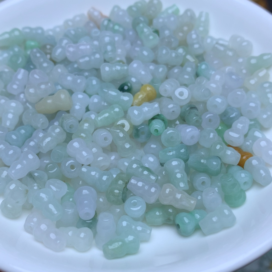 【闪购商品】翡翠手链未镶嵌卡5乘7.4冰葫芦50个