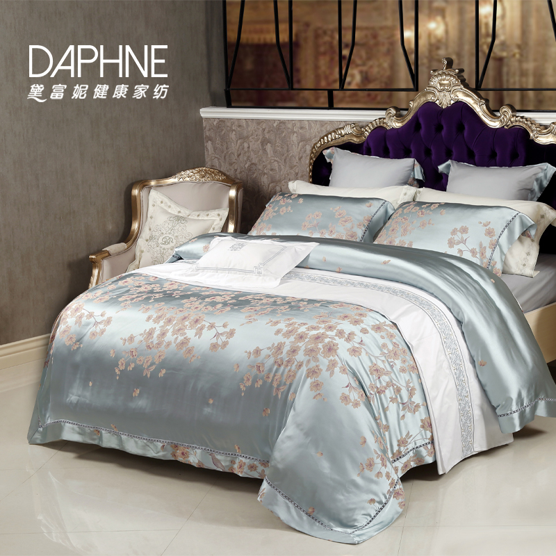 黛富妮高端轻奢色织提花四件套/锦上花