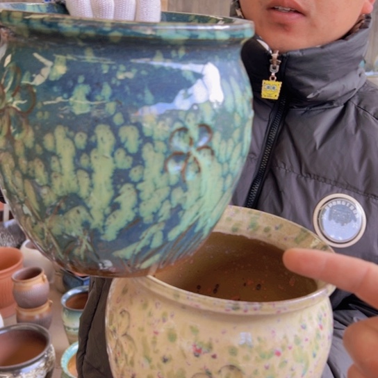 紫砂花盆高20口20————