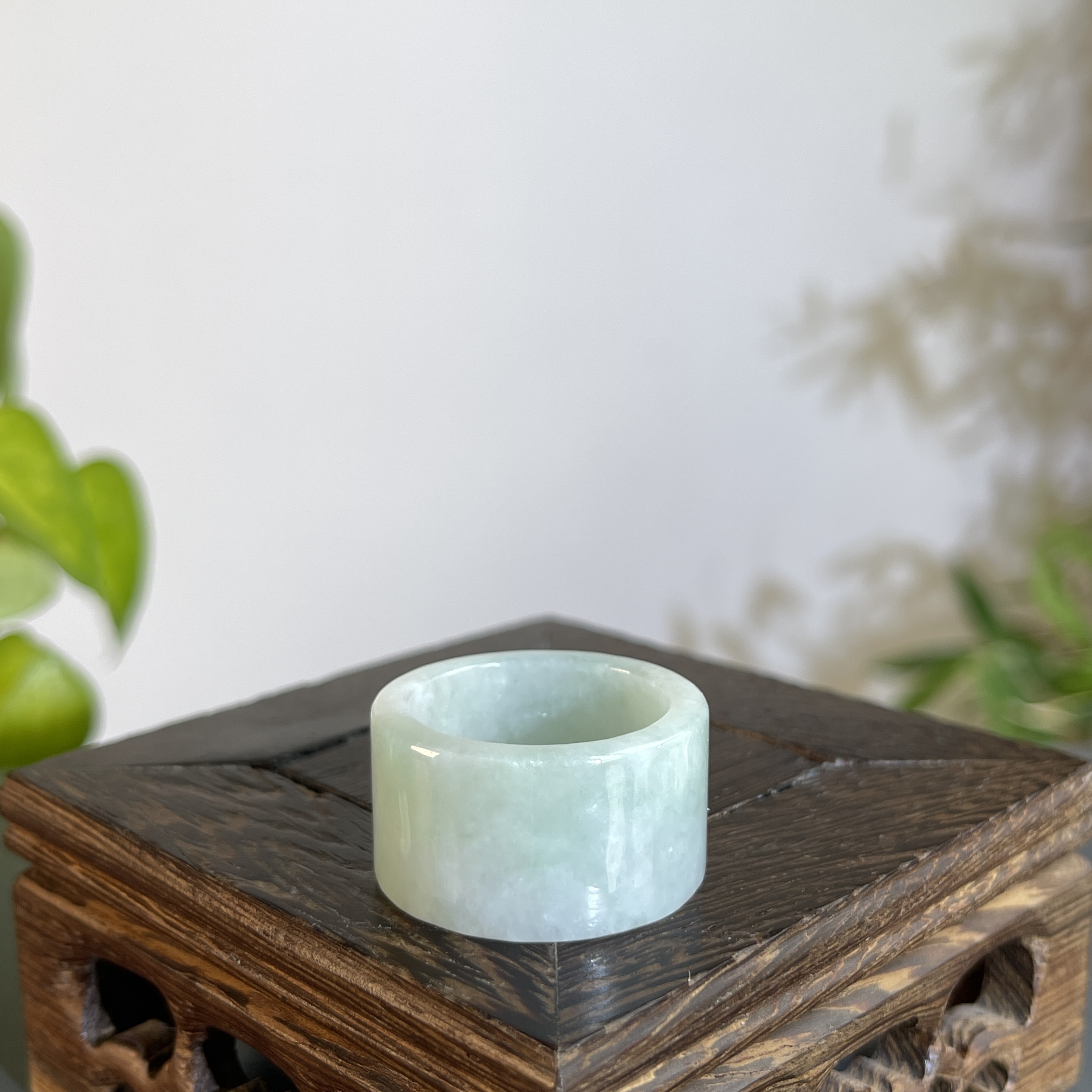 JCA15-36 天然翡翠缅甸A货 翡翠扳指