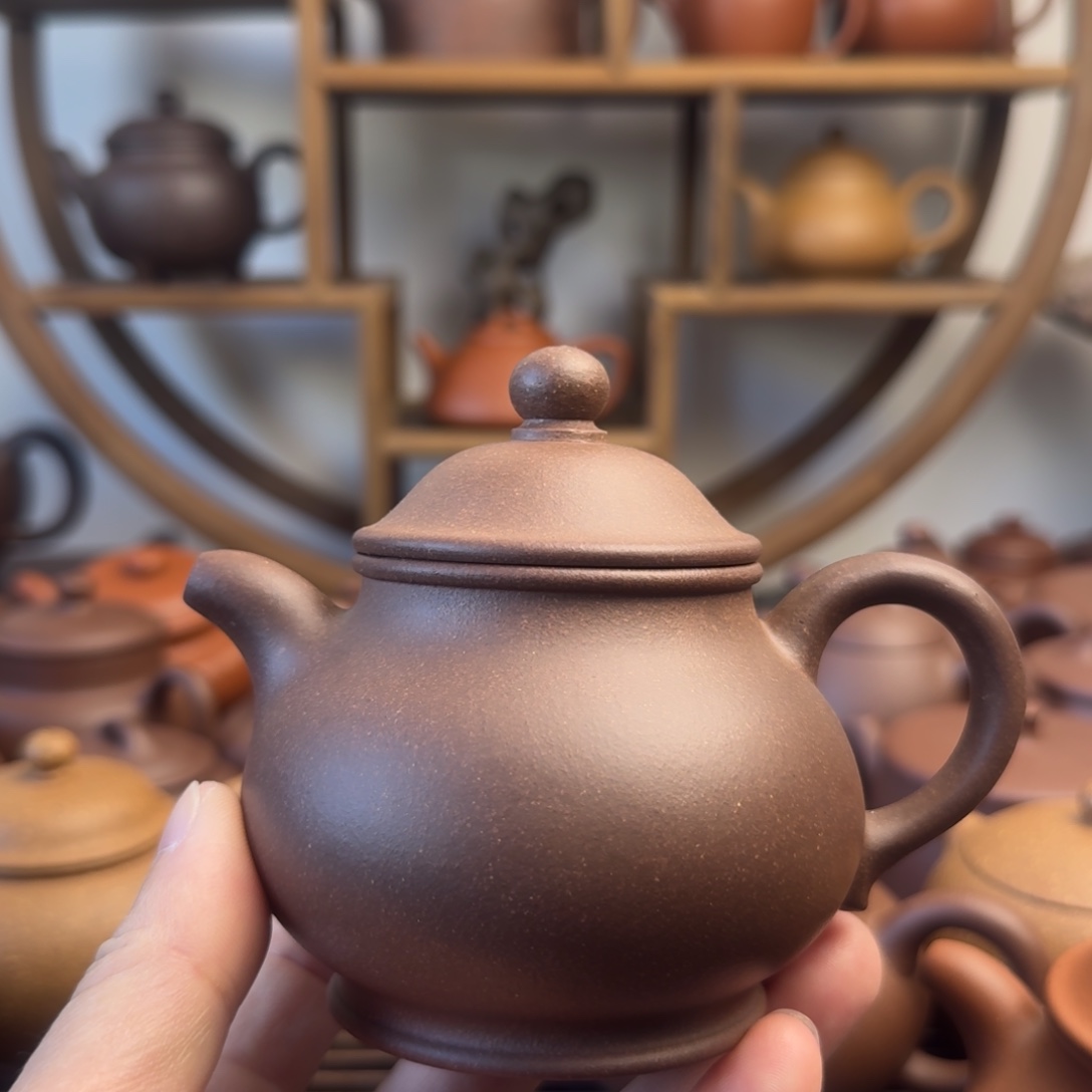紫砂茶壶高潘200cc台西嫩底槽清