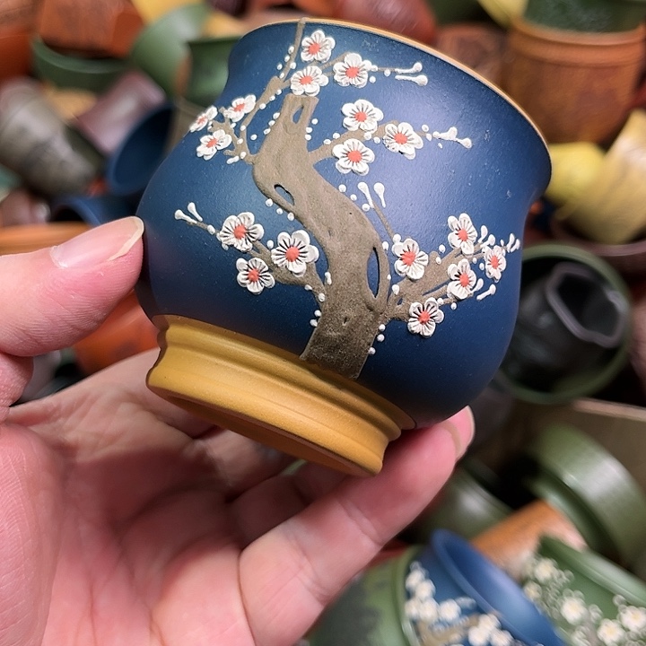 紫砂茶杯全手工紫砂主人杯