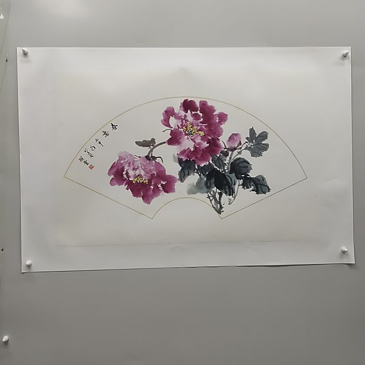 国画69*45cm纯手绘国画作品