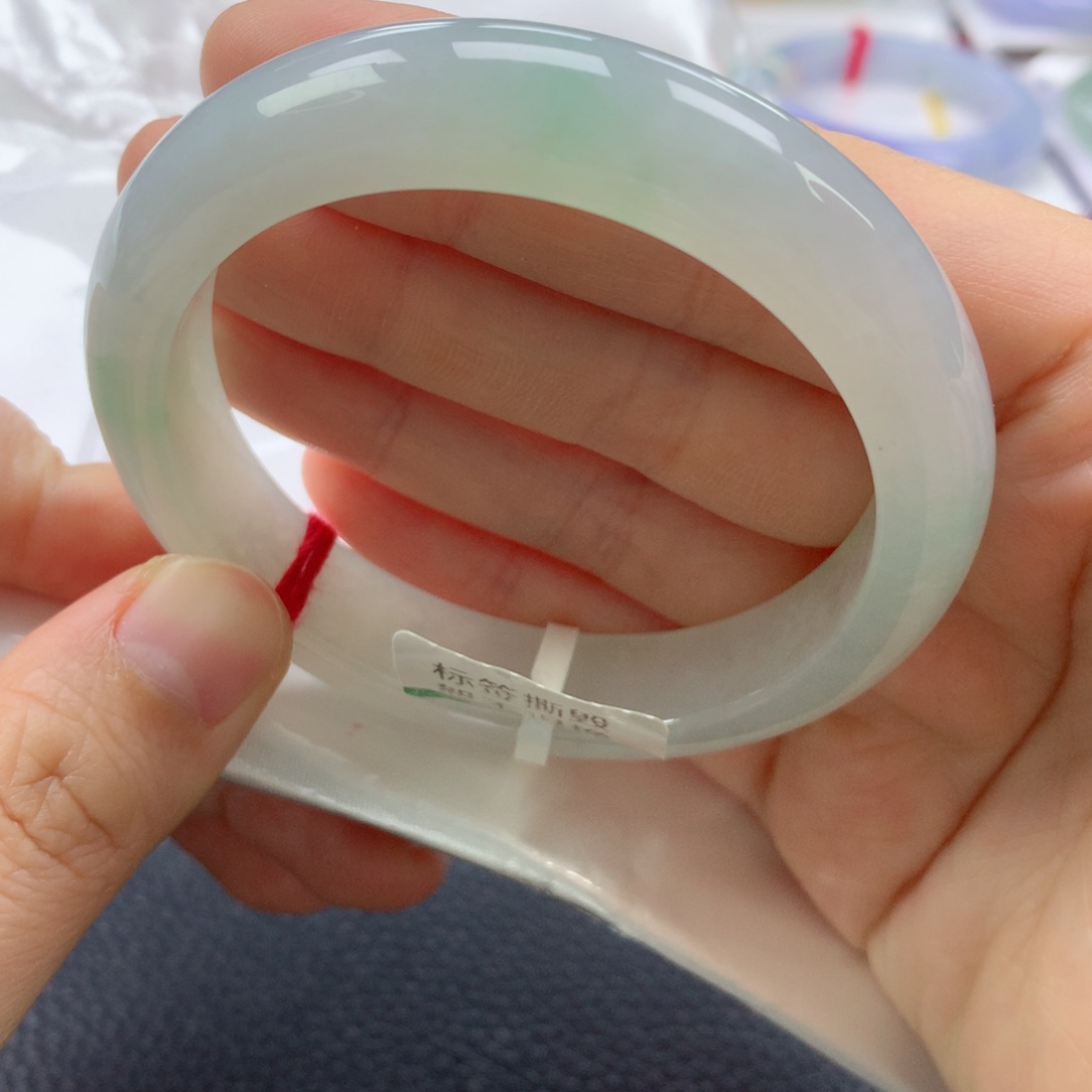 翡翠未镶嵌手镯57➕