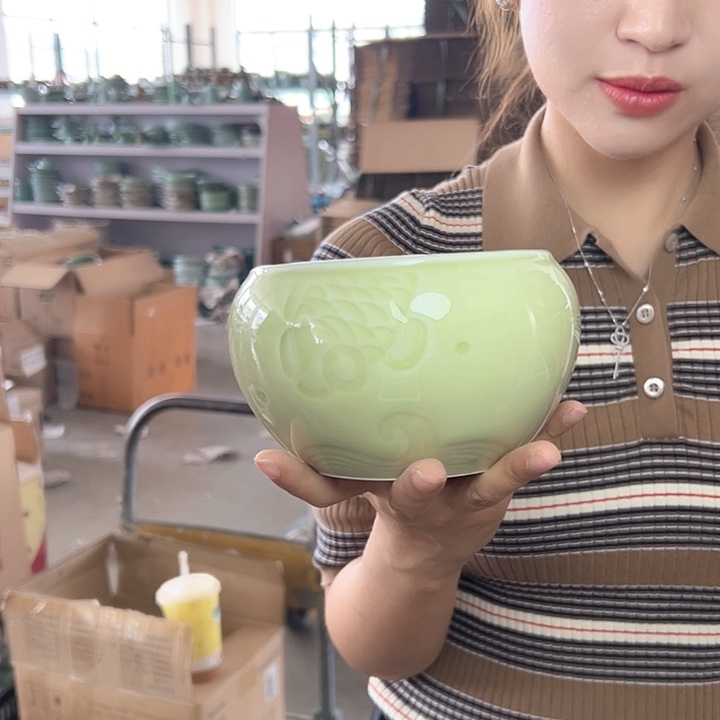 龙泉云间青瓷小米茶器