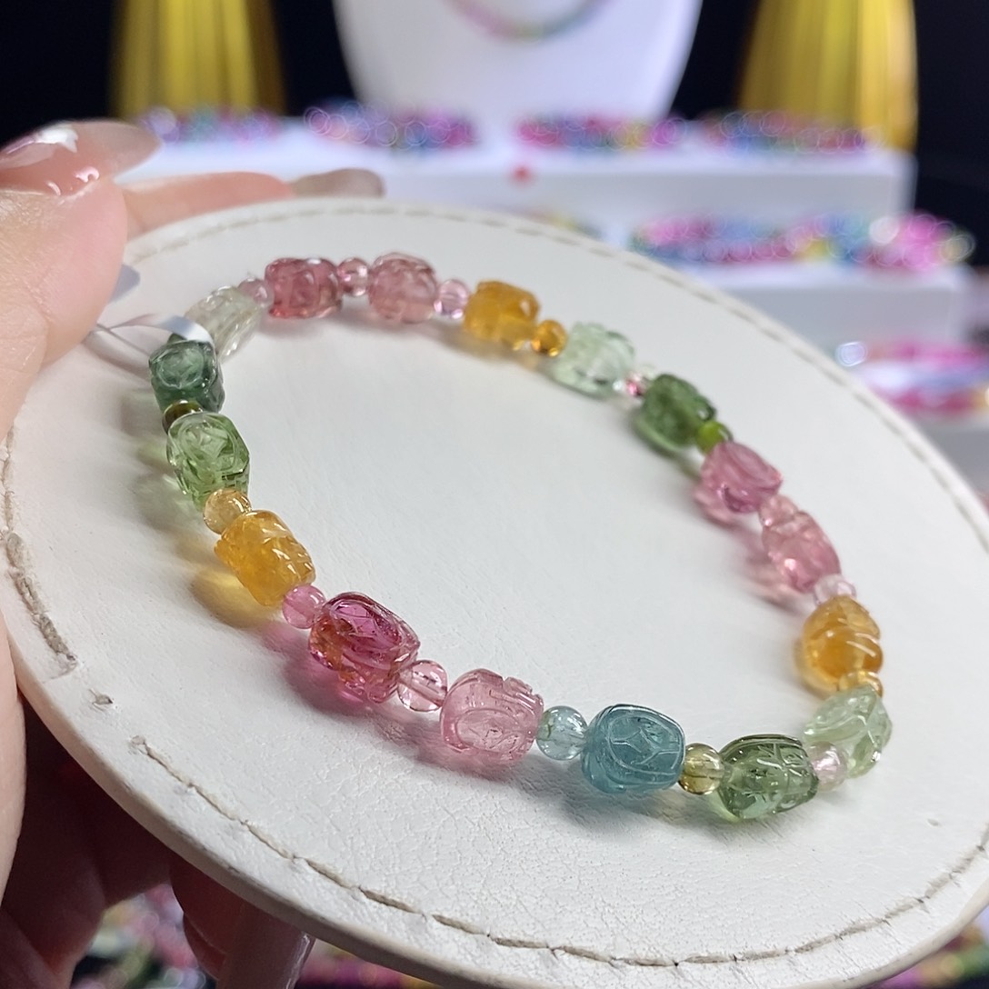 未镶嵌手链碧玺貔貅