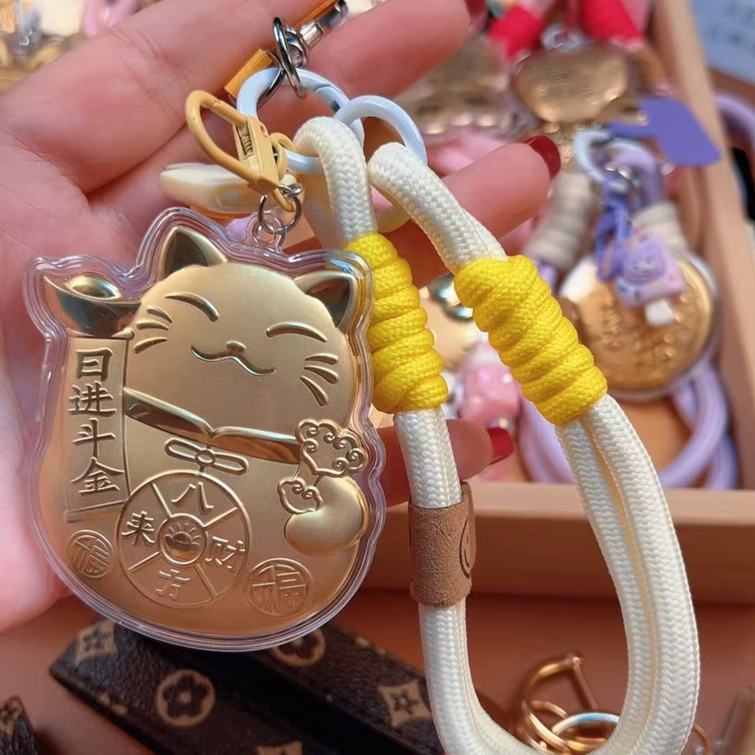 含金工艺品福猫手机挂件包挂件送闺蜜送妈妈【含金】
