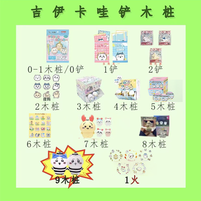 吉伊卡哇Chiikawa铲木桩盲盒