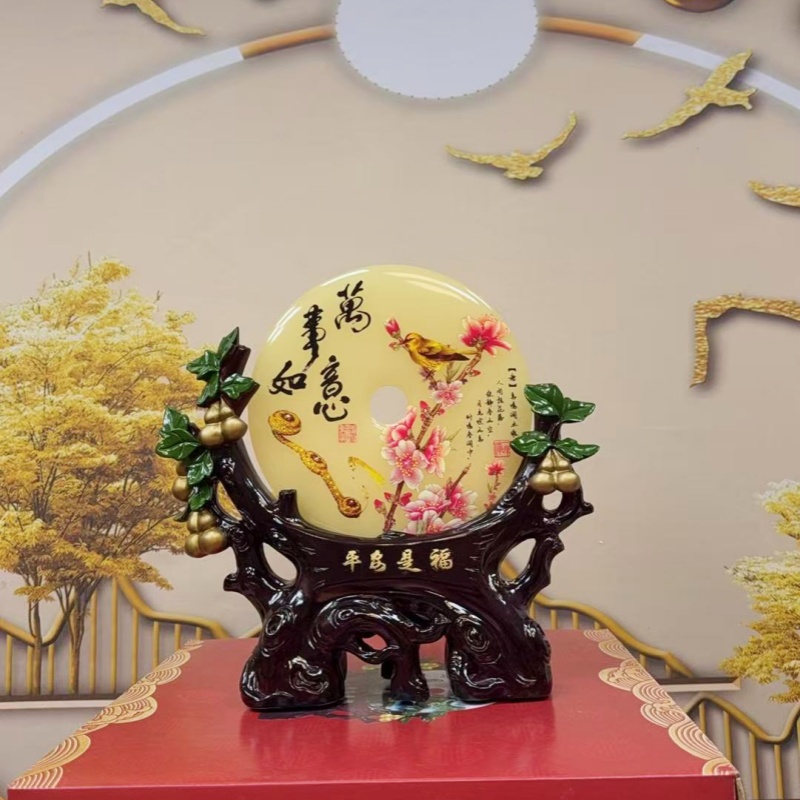 万事如意平安扣摆件客厅办公室装饰品（清货）